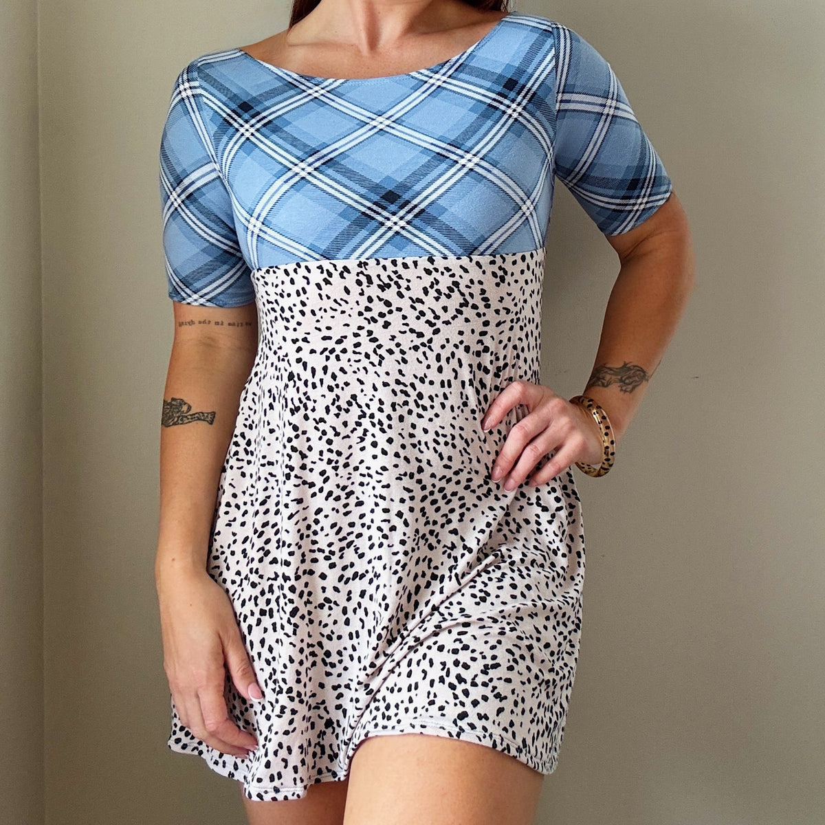 3/4 Sleeve A-line Dress