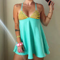 Aqua Digi Cheetah Babydoll Dress